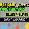 30 Contoh Soal UH PH PJOK Kelas 4 Semester 2 Bab Renang Gaya Bebas