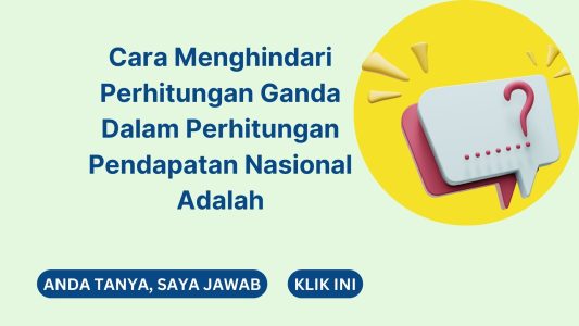 Cara Menghindari Perhitungan Ganda Dalam Perhitungan Pendapatan Nasional Adalah