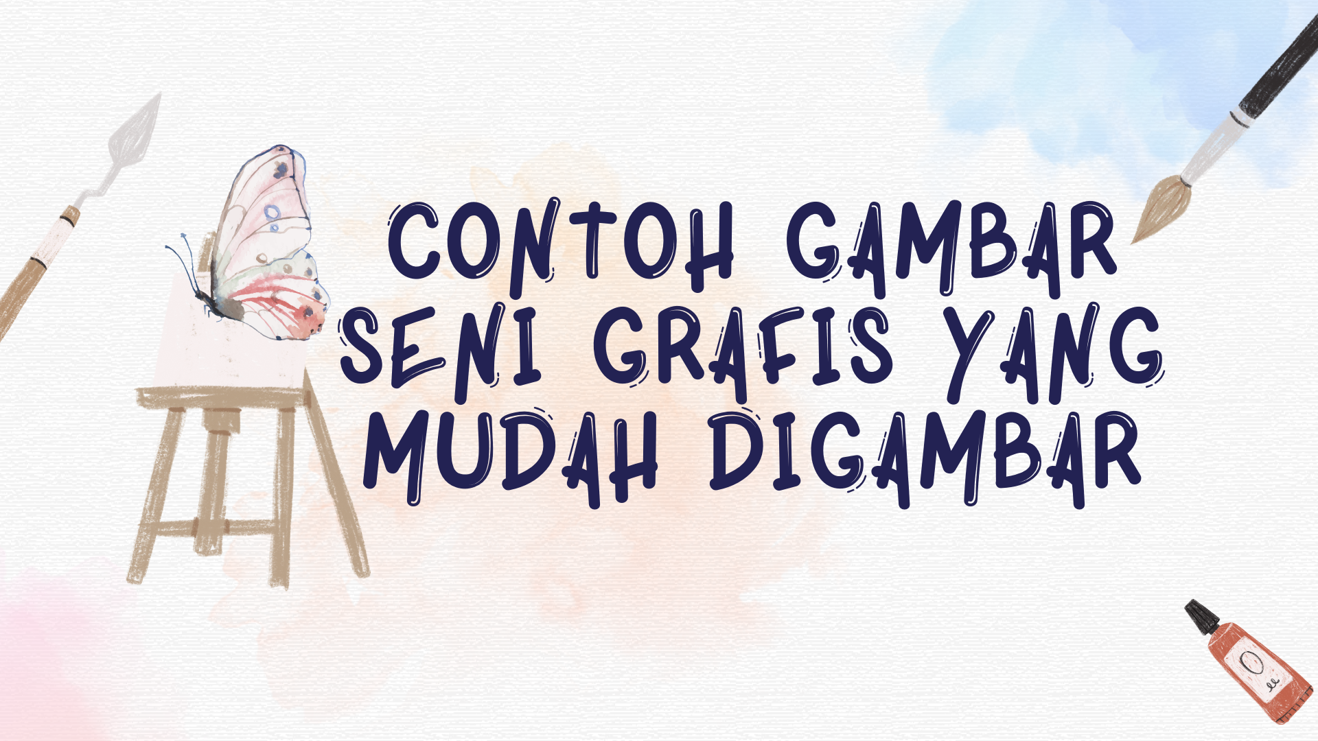 Contoh Gambar Seni Grafis Yang Mudah Digambar