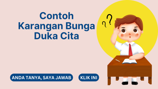 Contoh Karangan Bunga Duka Cita