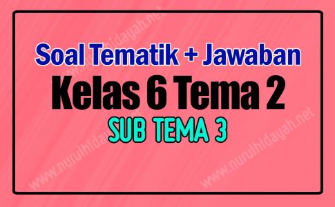 Contoh Soal Kelas 6 Tema 2 Subtema 3 dan Jawaban