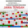 KALENDER PENDIDIKAN JAWA TENGAH TAHUN 2021 2022 JENJANG SD SMP SMA