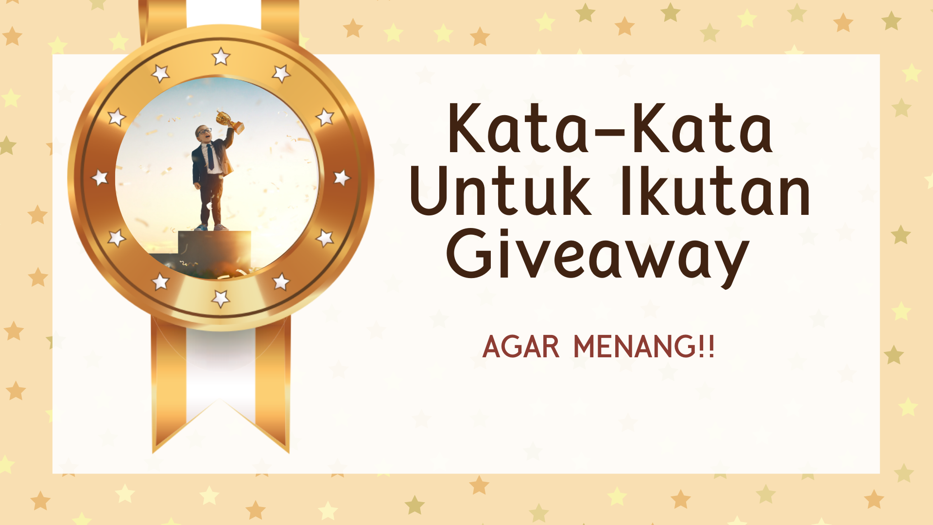 Kata-Kata Untuk Ikutan Giveaway