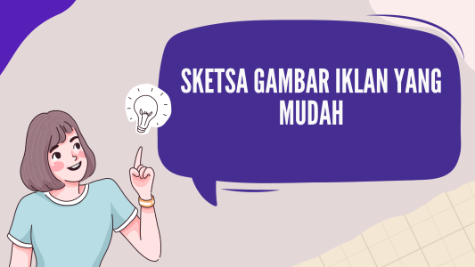 Sketsa Gambar Iklan Yang Mudah