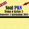 Soal PKN Tema 6 Kelas 5