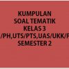 Soal Tematik Kelas 3 Semester 2