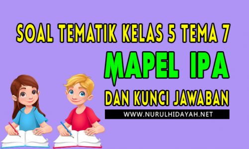 Soal Tematik Kelas 5 Tema 7 Mapel IPA 