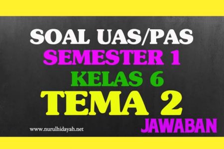 Soal UAS Tema 2 Kelas 6 Semeter 1