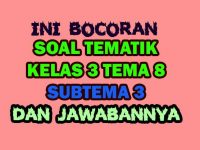 Soal Kelas 3 Tema 8 Subtema 1 Archives Nurul Hidayah