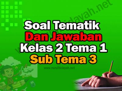 Soal Ulangan Kelas 2 Tema 1 Subtema 3