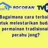 1. Bermain dengan teman secara terus menerus sehingga tidak hilang dari masa ke masa 2. Mengadakan acara permainan perahu jong 3. Mengadakan lomba perahu jong 4. Mengenalkan permaian perahu jong pada daerah lainnya