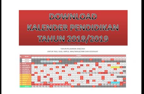 kalender pendidikan tahun ajaran 2018 2019