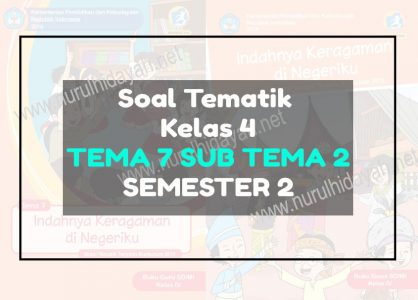 soal tematik kelas 4 tema 7 subtema 2